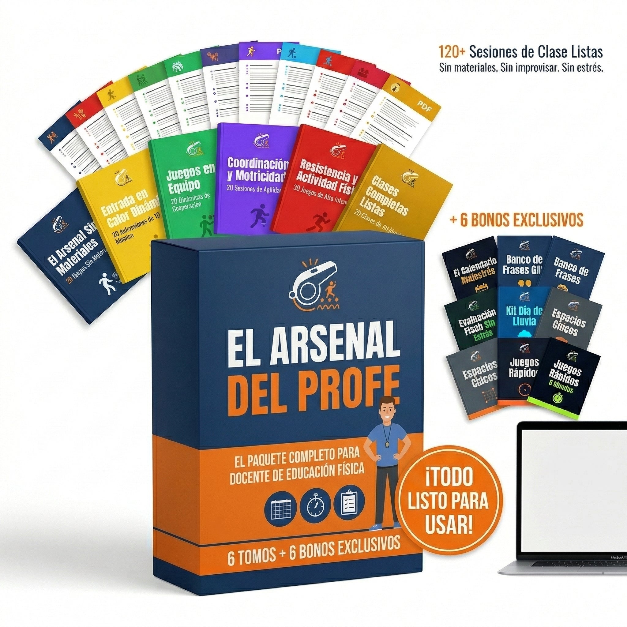 MEGAPACK  EL ARSENAL DEL PROFE + 6 BONOS GRATIS + POTENCIADOR DE CLASES